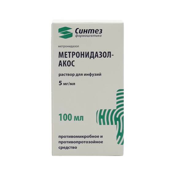 METRONIDAZOL-AKOS 5MG 100ML SISTEM (RUS) - 1