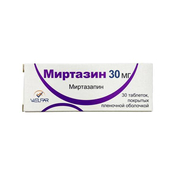 MIRTAZIN 30MG N30 TB - 1