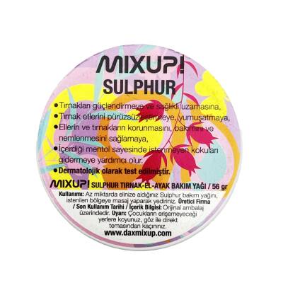 Mixup Sulphur (Kükürt) Əl və Ayaq baxım yağı 56 qr - DAX
