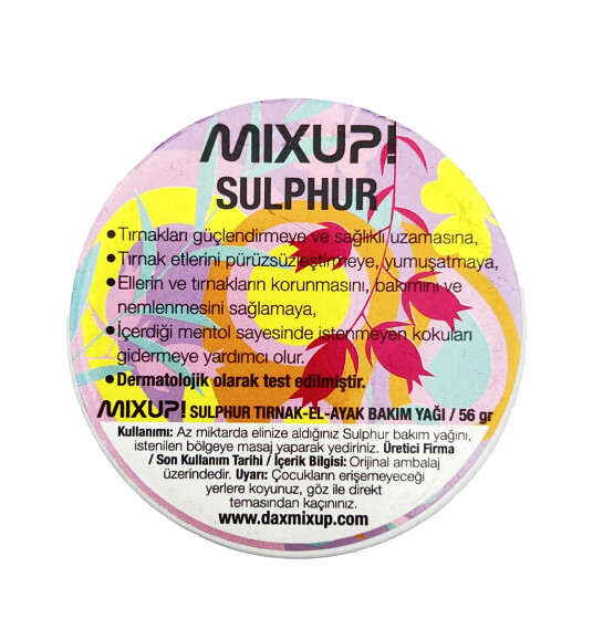 Mixup Sulphur (Kükürt) Əl və Ayaq baxım yağı 56 qr - DAX