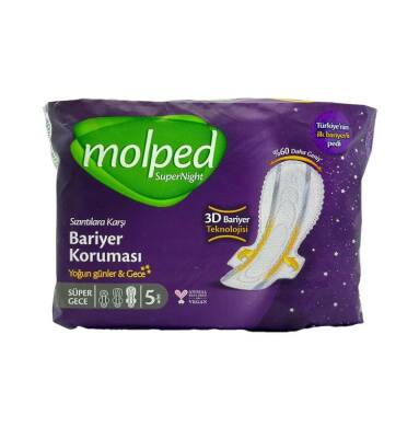 Molped 3D Supernight super gecə 5 ədədli bez - MOLPED