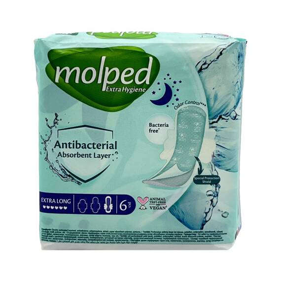 Molped Extra Antibakterial uzun 6 ədədli bez - 1