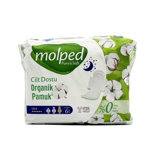 Molped Pure Soft ekstra uzun 6 ədədli bez - 1