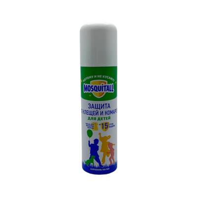 MOSQUITALL USAQLAR UCUN BIT VE AGCAQANADLARDAN MUDAFIYE 15 GUNLUK QORUMA 150ML 3513 - MOSQUITALL