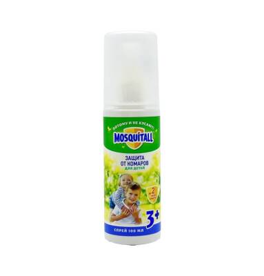 Mosquitall uşaqlar üçün həşəratlardan qoruma 100 ml sprey - MOSQUITALL