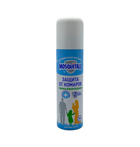 Mosquitall zasita ot komarov hipoallergen 150 ml sprey - MOSQUITALL