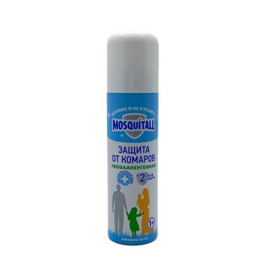 Mosquitall zasita ot komarov hipoallergen 150 ml sprey - MOSQUITALL