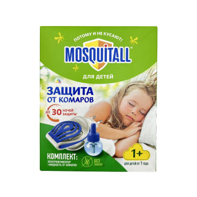 Mosquitall Zasita Usaqlar Üçün 30 Gece Elektro+maye 0810 - MOSQUITALL