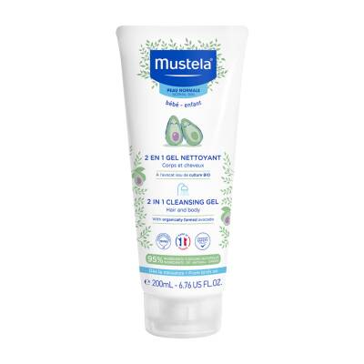 Mustela 2in1 Cleansing Gel saç və bədən yuyucu geli 200 ml - MUSTELA