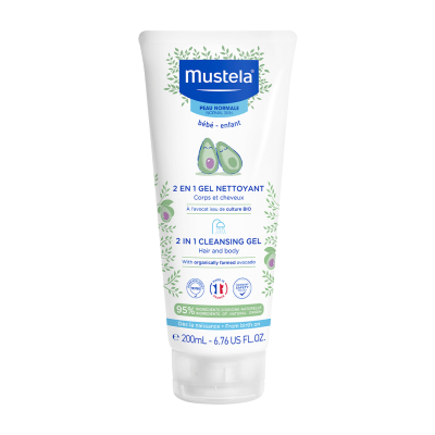 Mustela 2in1 Cleansing Gel saç və bədən yuyucu geli 200 ml - MUSTELA