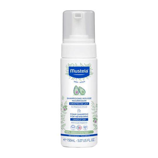 Mustela Foam Shapoo yeni doğulmuş körpələr üçün köpük şampun 150 ml - 1