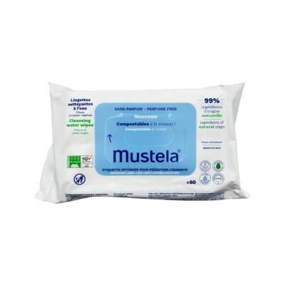 MUSTELA PARFUMSUZ CLEANSING WIPES N60 1595 - MUSTELA