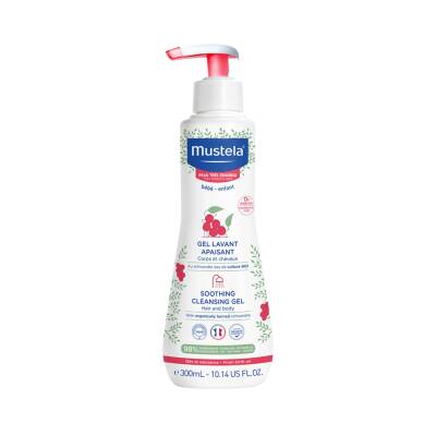 Mustela Sensitive Skin sakitləşdirici gel şampun 300 ml - MUSTELA