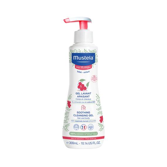 Mustela Sensitive Skin sakitləşdirici gel şampun 300 ml - 1