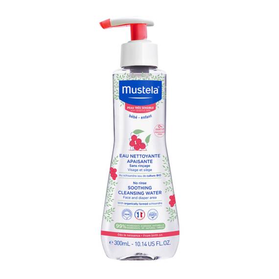 Mustela Sensitive Skin sakitləşdirici təmizəyici su 300 ml - 1