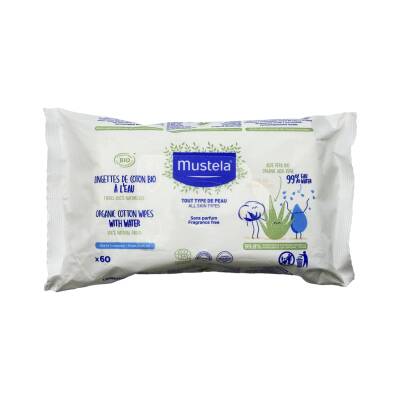 Mustela Water with Organic Cotton nəm safet N60 - MUSTELA