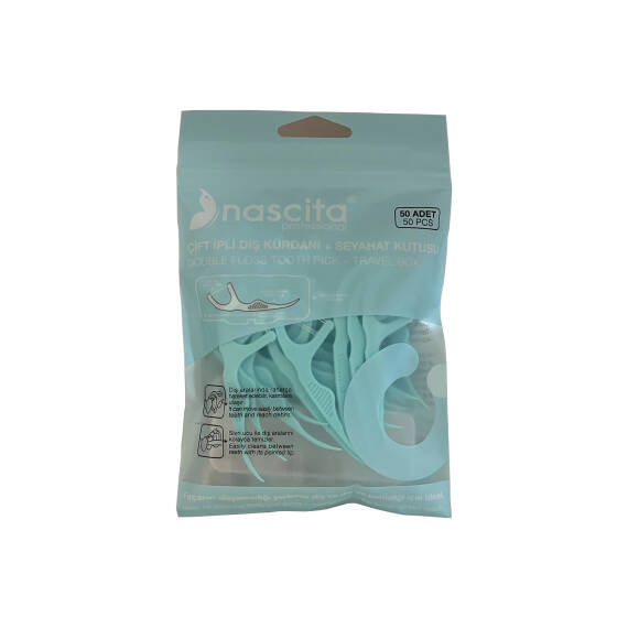 NASCITA 5408 CIFT IPLI DIS KURDANI+SEYAHET KUTUSU 50PCS - 1