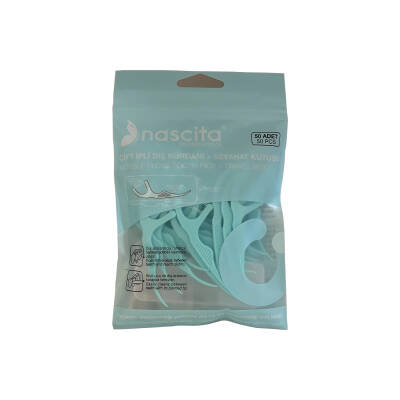 NASCITA 5408 CIFT IPLI DIS KURDANI+SEYAHET KUTUSU 50PCS - NASCITA
