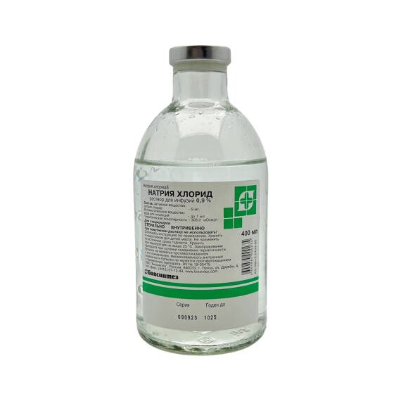 NATRIYA XLORID 0,9% 400ML SISTEM (BIOSINTEZ) (12) - 1