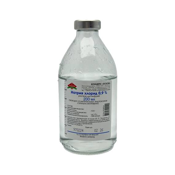 Natriya xlorid 0,9% 200 ml sistem (eskom) - 1