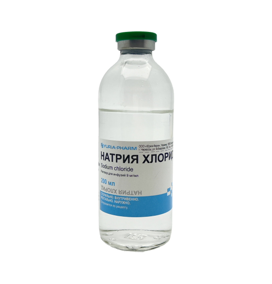 NATRIYA XLORID 0,9% 200ML SISTEM (UKR) (48) - 1
