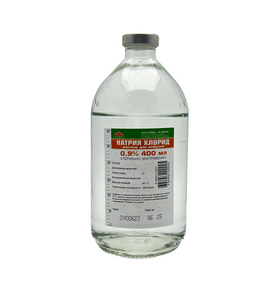 Natriya xlorid 0,9% 400 ml sistem (eskom) - 