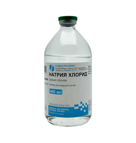 NATRIYA XLORID 0,9% 400ML SISTEM (UKR) (24) - 1
