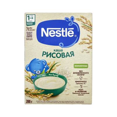 Nestle 1023 Risovaya Kasa Qipoallerqennaya, 200 g - NESTLE