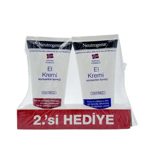 Neutrogena Əl Kremi Seti (parfümlü və parfümsüz) 75 ml N2 - 1