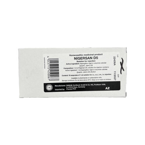 NIGERSAN D5 1ML 1ML N10 AMP - 1