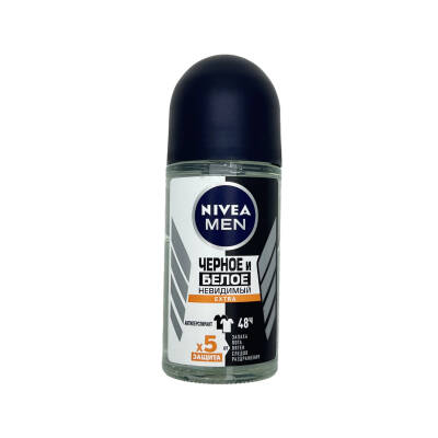 Nivea 5392 Cernoe I Belo Nevidimiy Extra Roll On, 50 ml - NIMO