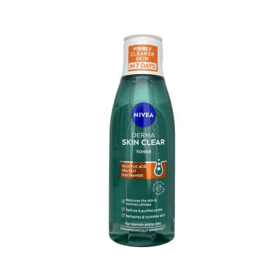 Nivea 98758 Derma Skin Clear Üz Üçün Tonik, 200 ml - NIMO