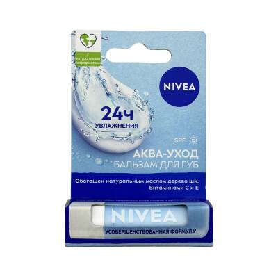 Nivea Akva-uxod dodaq balzamı 4,8 qr - NIVEA