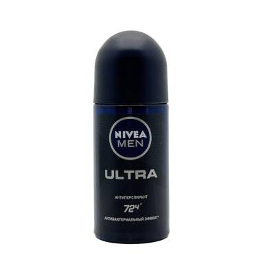 Nivea Men Ultra Antibakterial diyircəkli antiperspirant 50 ml - NIVEA