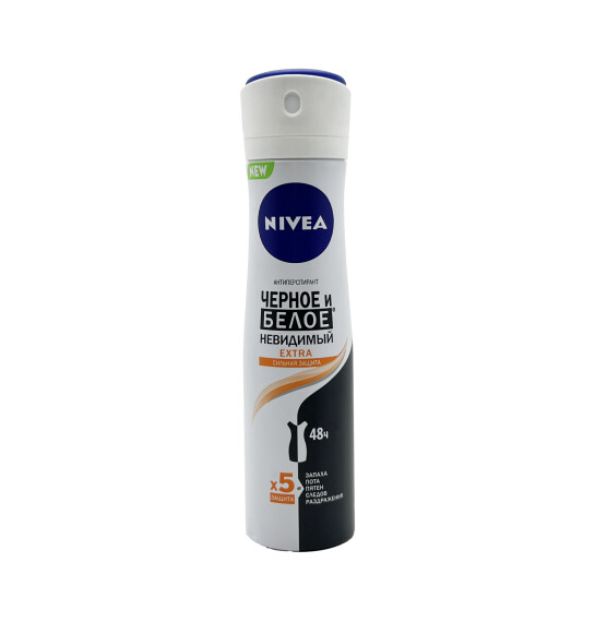 Nivea Qara və Ağ Görünməz Ekstra qadın üçün antiperspirant 150 ml - NIVEA