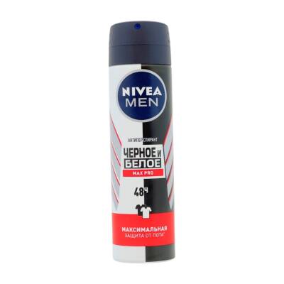 Nivea Qara və Ağ Max Pro Kişi üçün Antiperspirant, 150 ml