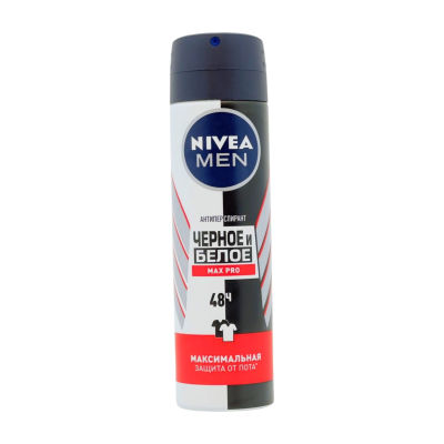 Nivea Qara və Ağ Max Pro kişi üçün antiperspirant 150 ml - NIVEA