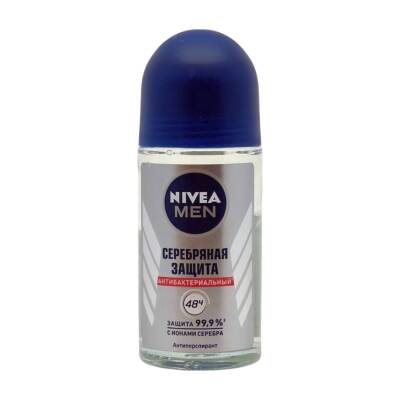 Nivea Silver Protect Rol Antiperspirant, 50 ml - NIMO