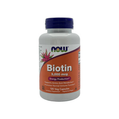 Now Biotin 5000 Mcg N120 Kapsul - NOW