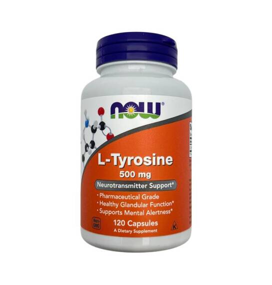 NOW L-TYROSINE 500MG N120 CAP - 1