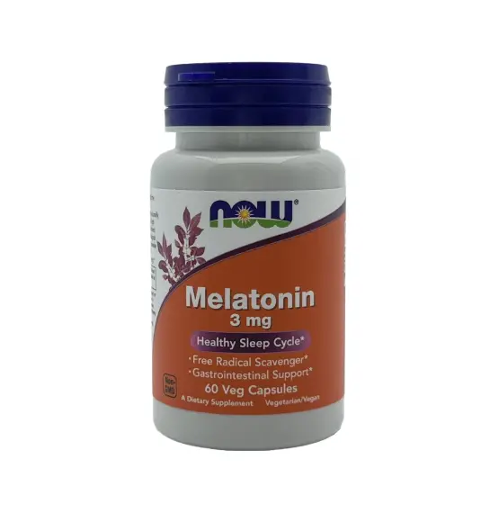NOW MELATONIN 3MG N60 KAP - 1