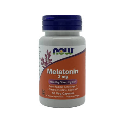 NOW MELATONIN 3MG N60 KAP - 