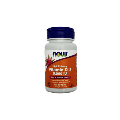 Now Vitamin D3 5000iu N120 - NOW
