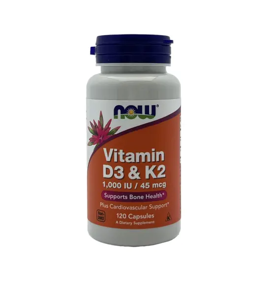 NOW VITAMIN D3K2 N120 KAPS - 1