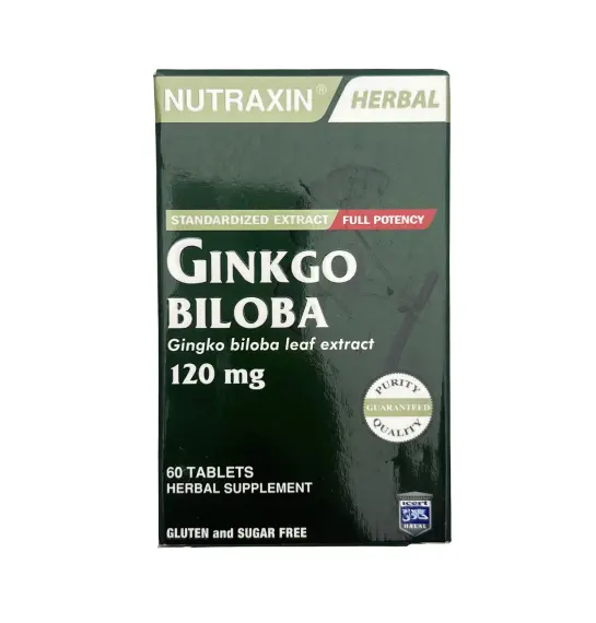 NUTRAXIN GINKGO BILOBA 120MG N60 TB - 1