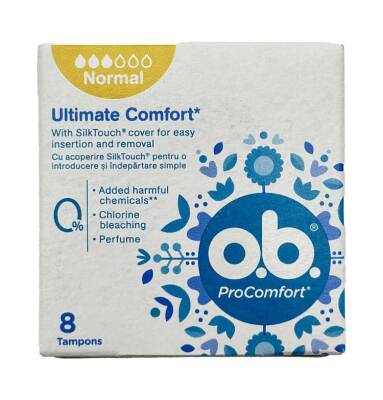 O.B Pro komfort normal tampon 8 ədədli. - O.B
