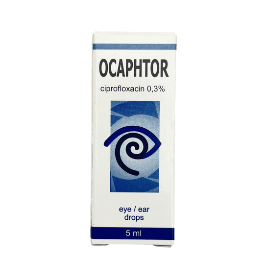 Ocaphtor 0,3 % 5 ml göz və qulaq damlası - 1