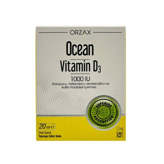 OCEAN VITAMIN D3 1000IU TAKVIYE EDICI 20ML SPREY - 1
