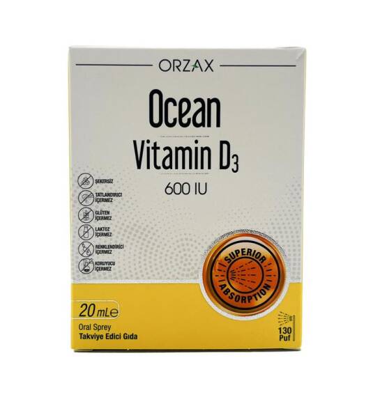 Ocean Vitamin D3 600IU sprey 20 ml - 1