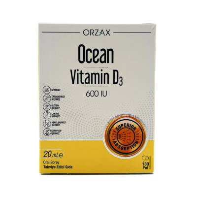 Ocean Vitamin D3 600IU sprey 20 ml - OCEAN
